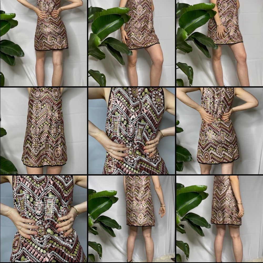 Patterned Sparkly Dress